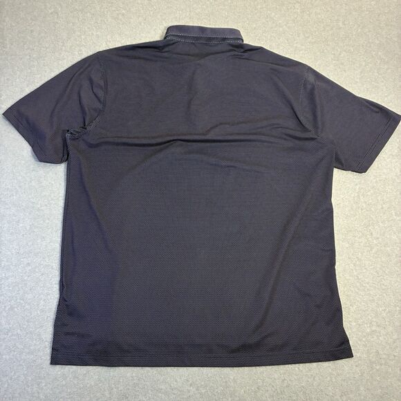 Turtleson Polo Shirt Men’s XL Navy Blue Micro Dot Golf Performance Shirt - Picture 6 of 6